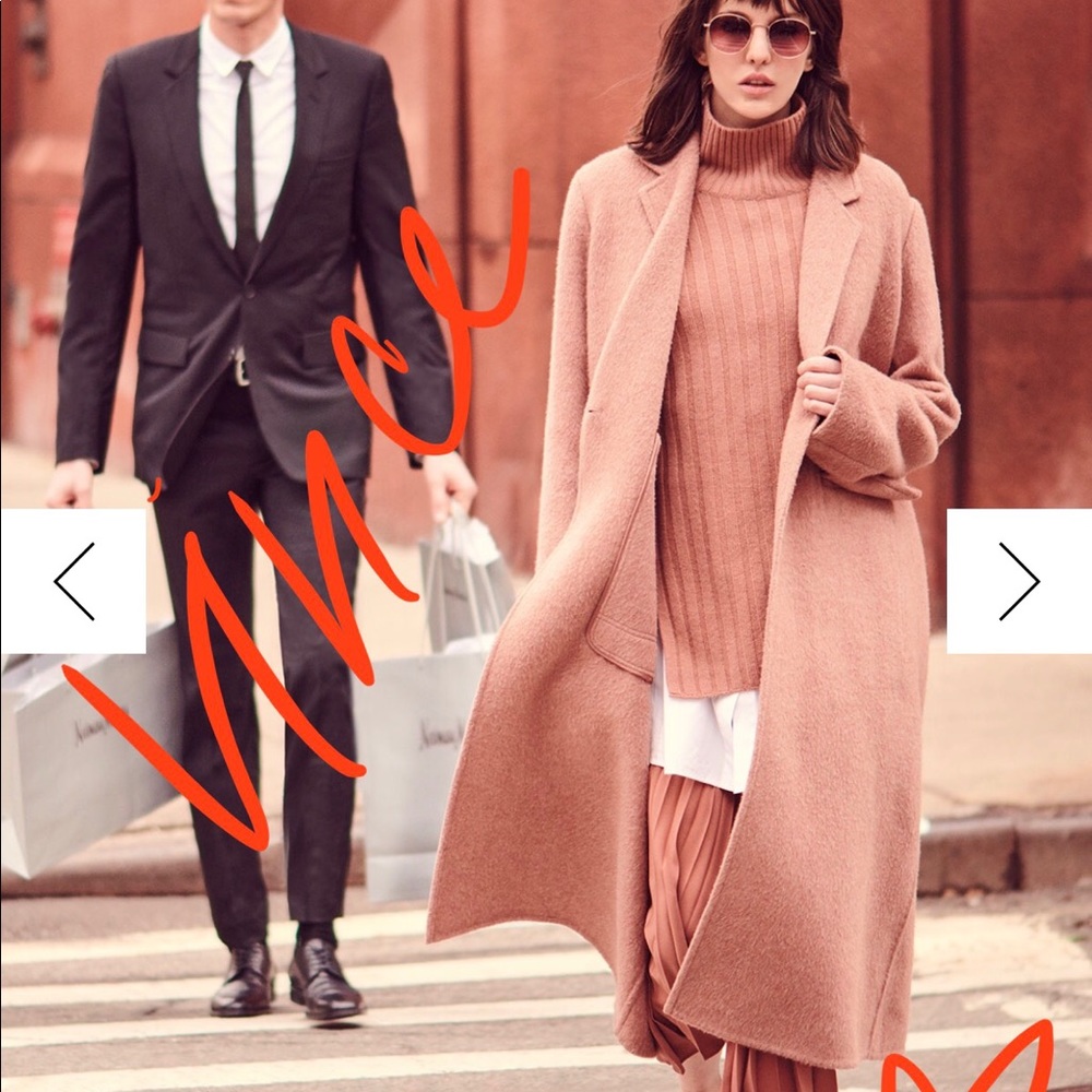 Vince wool blend long trench